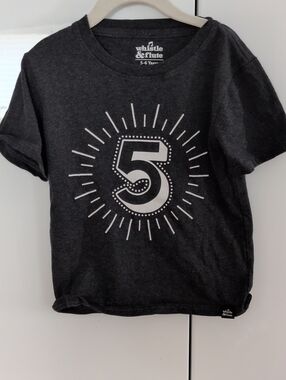 Whistle & Flute Number 5 T-Shirt - Size 5/6